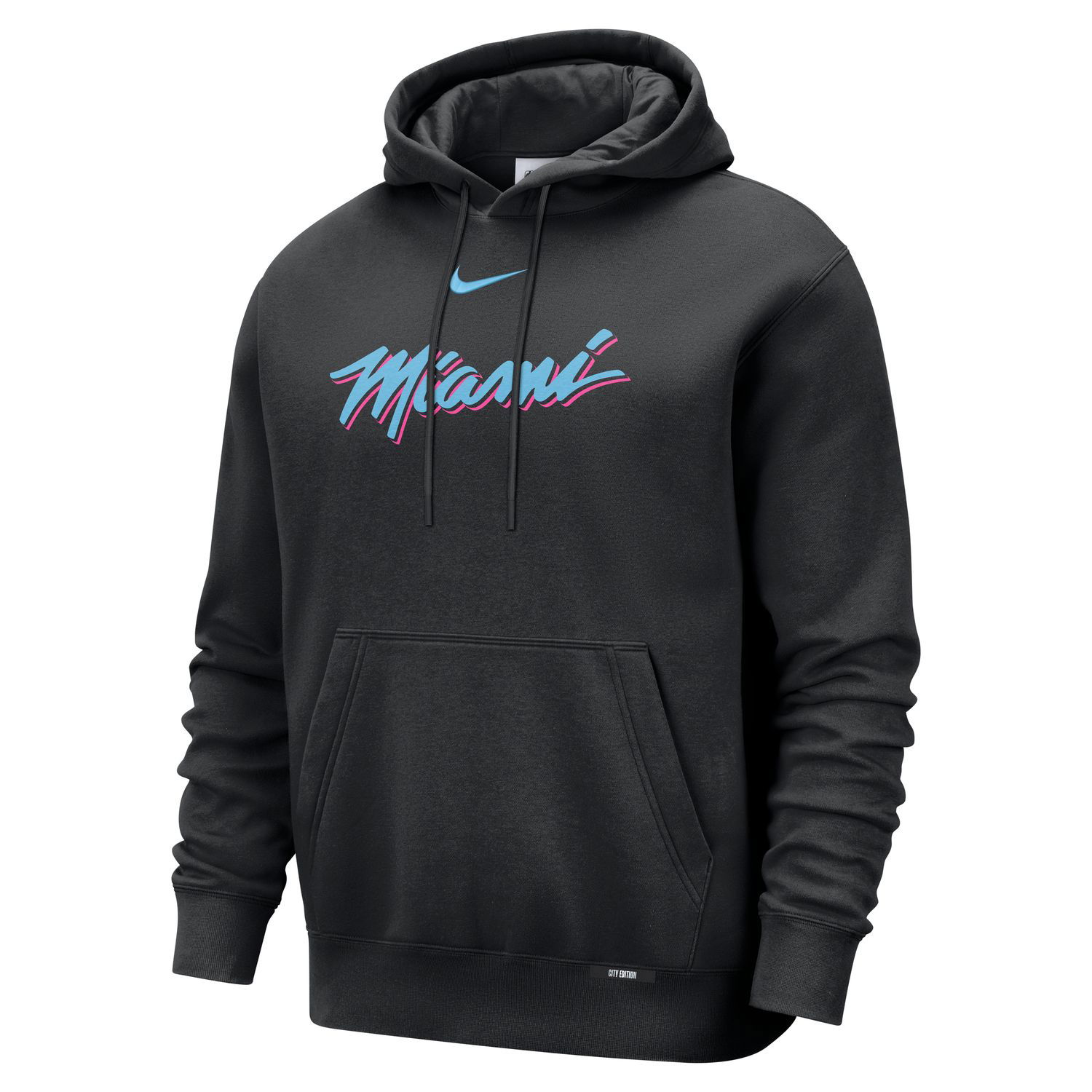 Mikina Nike Basketball Club Miami Heat City Edition Pull-Over Hoodie Čierna | HQ5549-010, 0