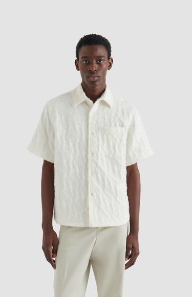 Košeľa AXEL ARIGATO Wade Bubble A Shirt Biela | A2203001, 8