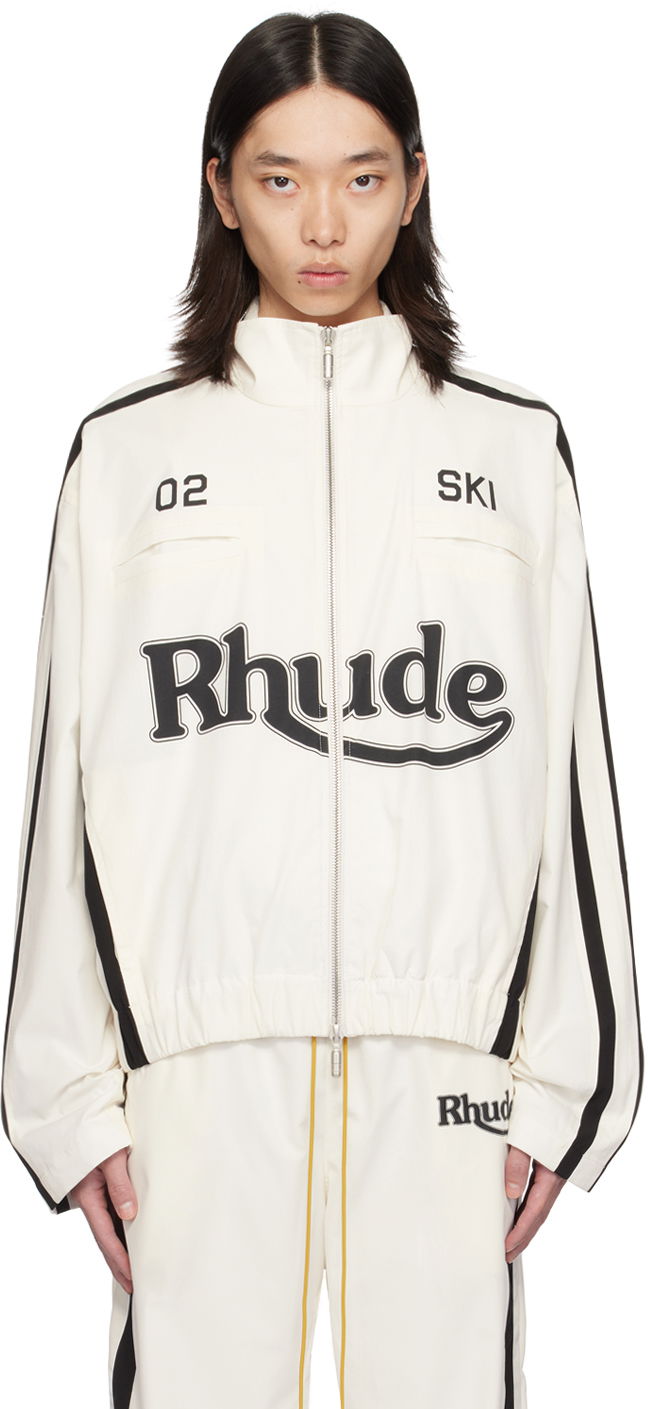 Bunda Rhude Off-White Ski Track Jacket Biela | RHPF24JA01862, 0