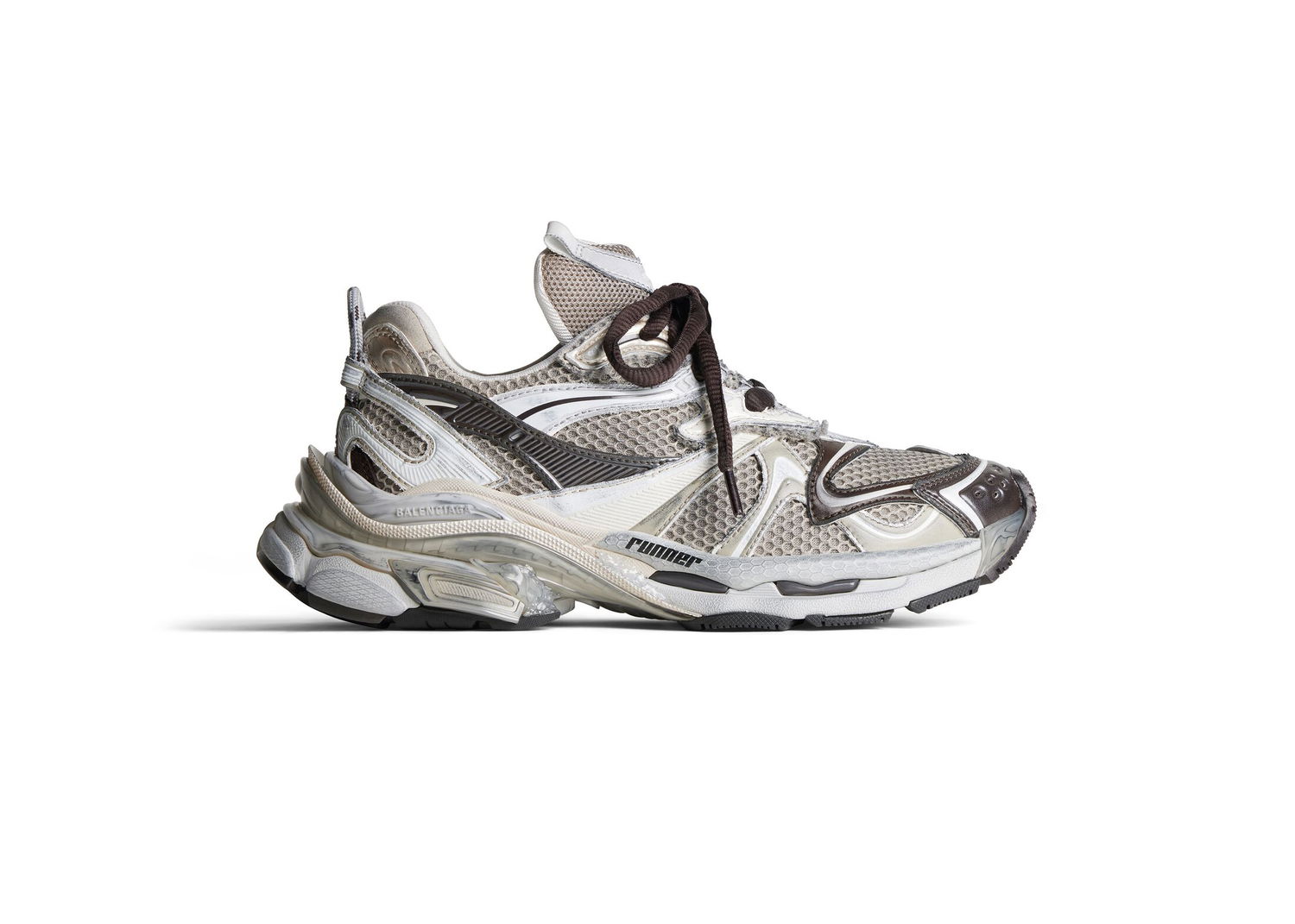 Tenisky a topánky Balenciaga Runner 2.0 Beige Brown Šedá | 779066W3RXP2000, 0