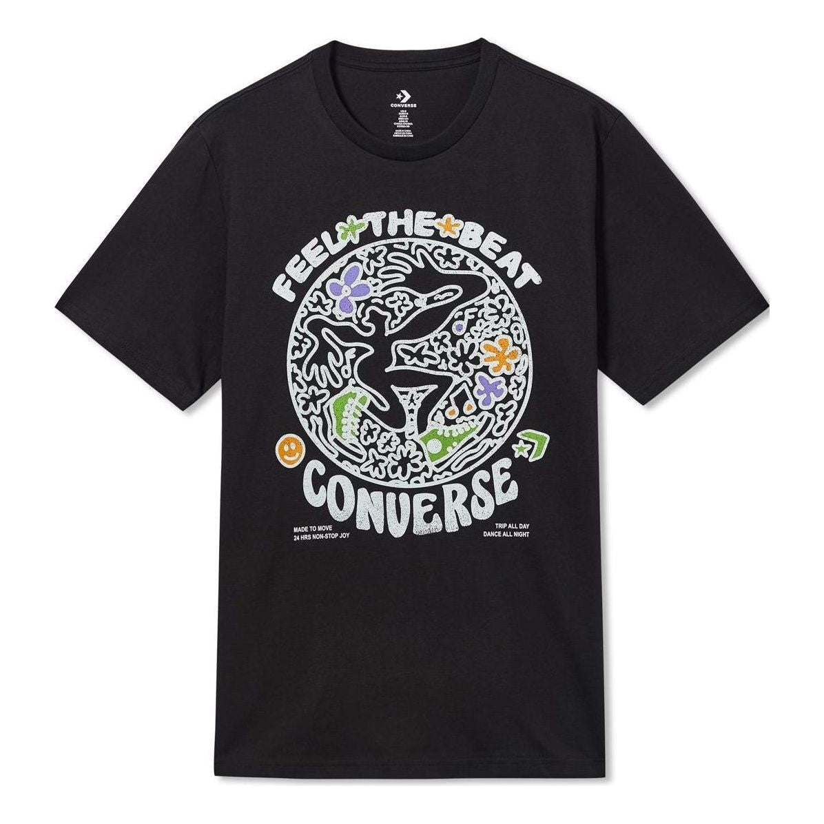 Tričko Converse Abstract Dance Graphic Tee Čierna | 10023456-A02, 0
