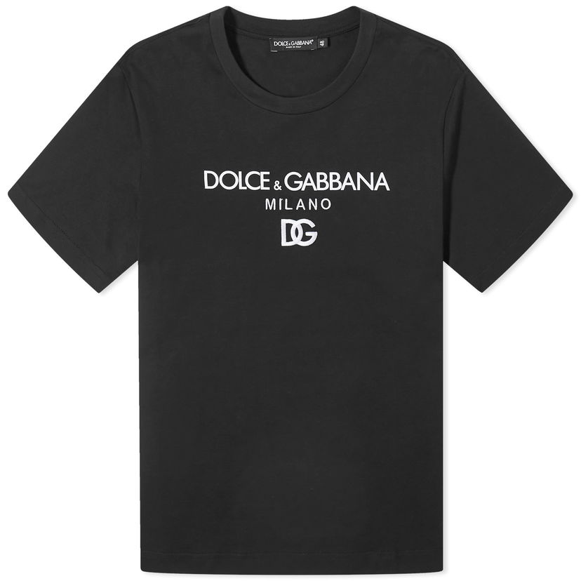 Tričko Dolce & Gabbana Logo Crew Neck T-Shirt Čierna | G8PD7ZG7B9X-N0000