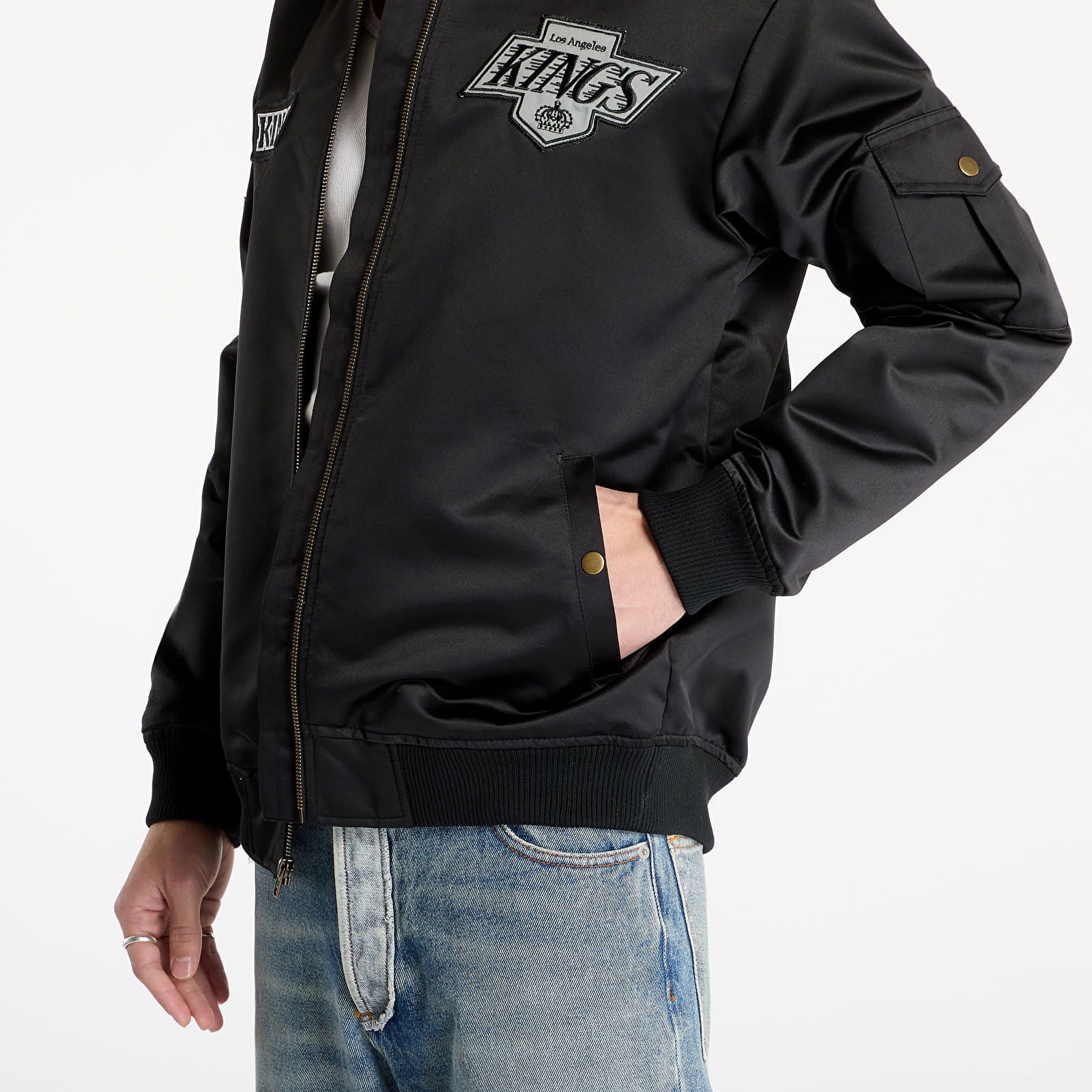 Team Leader Satin Bomber Jacket