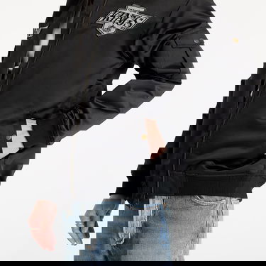 Bomber bunda Mitchell & Ness Team Leader Satin Bomber Jacket Čierna | JK8095-LAKBLCK, 2