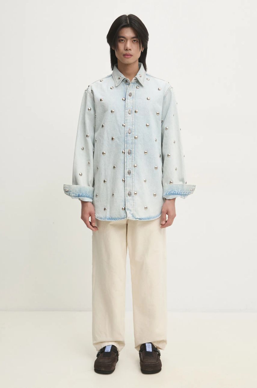 Fiorucci Relaxed Studded Denim Shirt