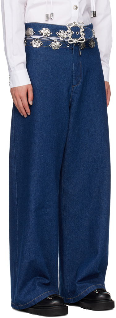 Džínsy Chopova Lowena Chopova Lowena Carabiner Wide Leg Jeans Modrá | 4063, 1