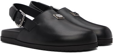 Tenisky a topánky Dolce & Gabbana Black Logo Mules Čierna | A80402AQ765, 3