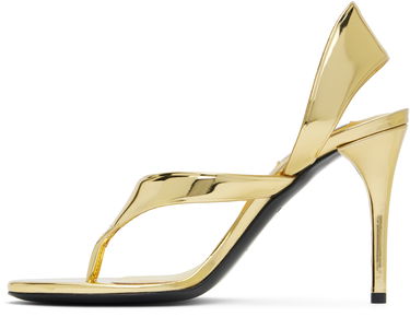 Doplnky Alaïa ALAÏA Heeled Thong Sandals Metalická | AA3S122CK298, 2