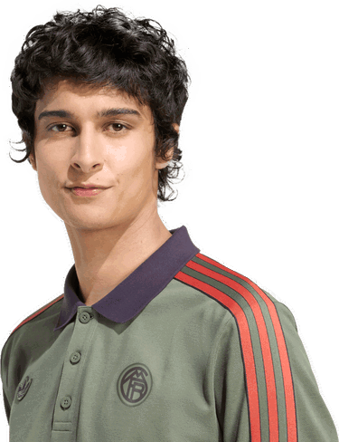 Polo tričko adidas Originals FC Bayern Munich Icon Long Sleeve Polo Shirt Zelené | jn0253, 2