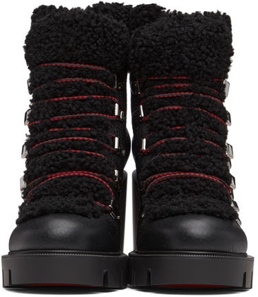 Starostlivosť o obuv Christian Louboutin Christian Louboutin Edelvizer Shearling Hiking Boots Čierna | 1220499, 1
