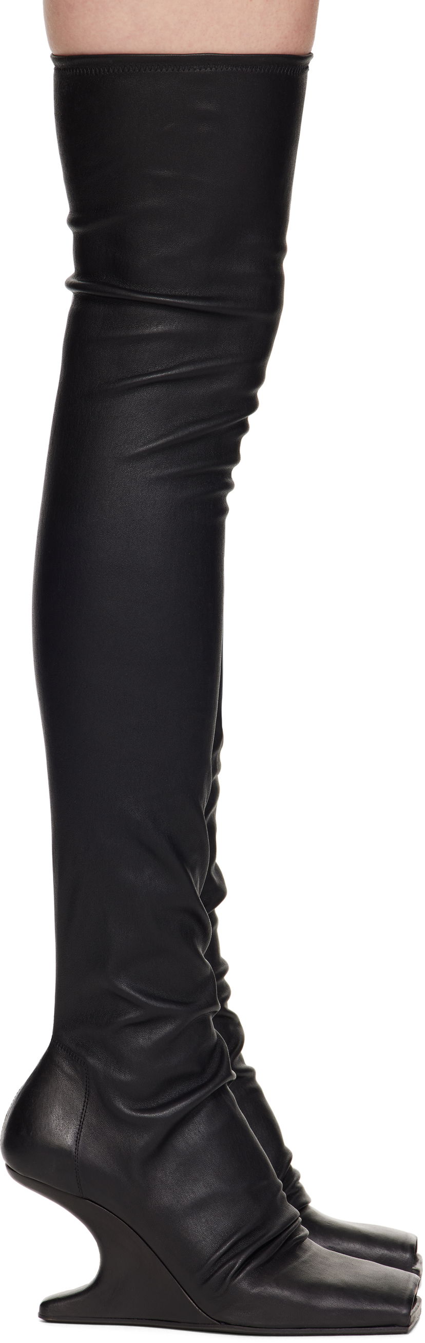 Ponožky Rick Owens Rick Owens Cantilever Tall Boots Čierna | RP01E7801 LS