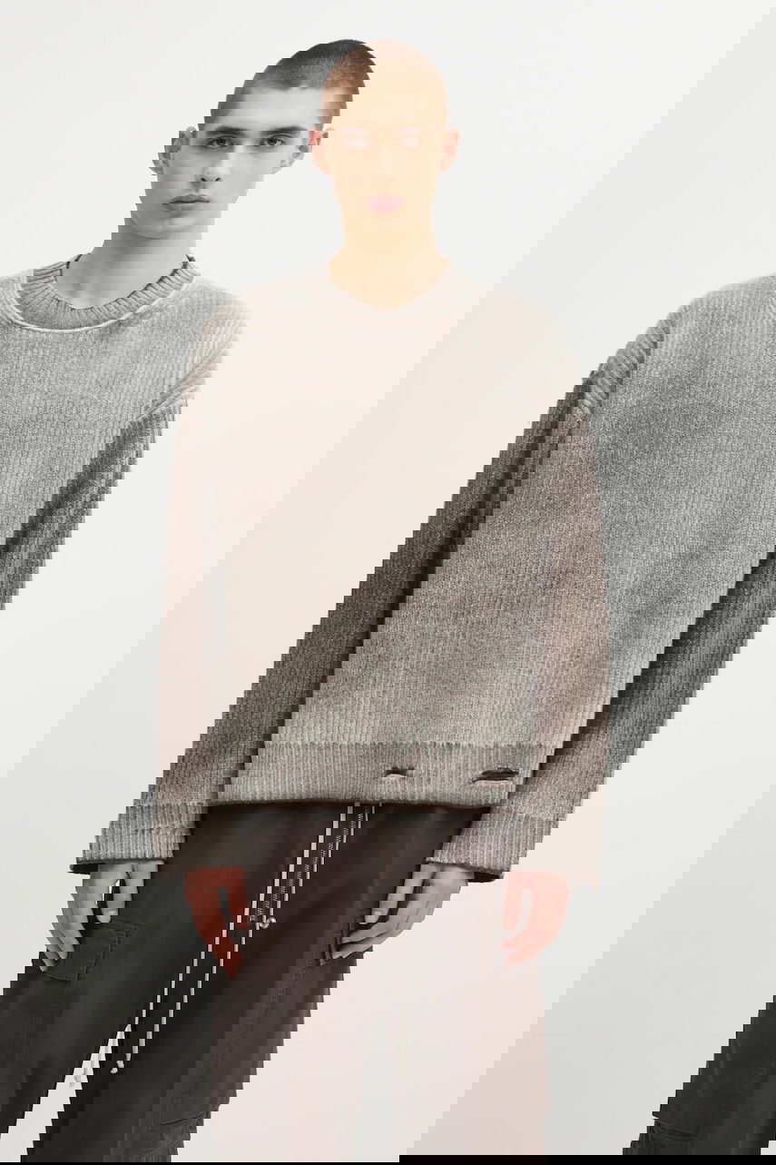 Sveter Represent Clo Represent Reversible Fade Out Sweater Šedá | MLM100217, 0