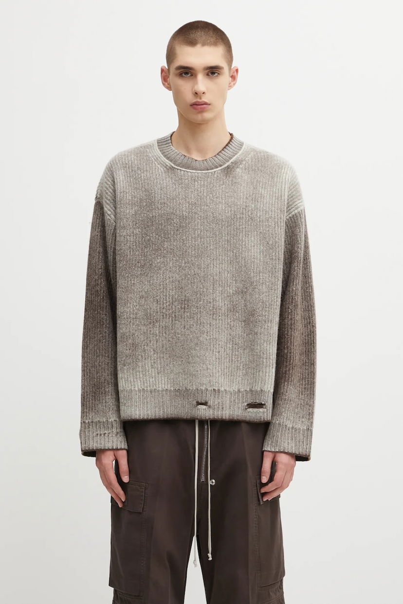 Sveter Represent Clo Represent Reversible Fade Out Sweater Šedá | MLM100217