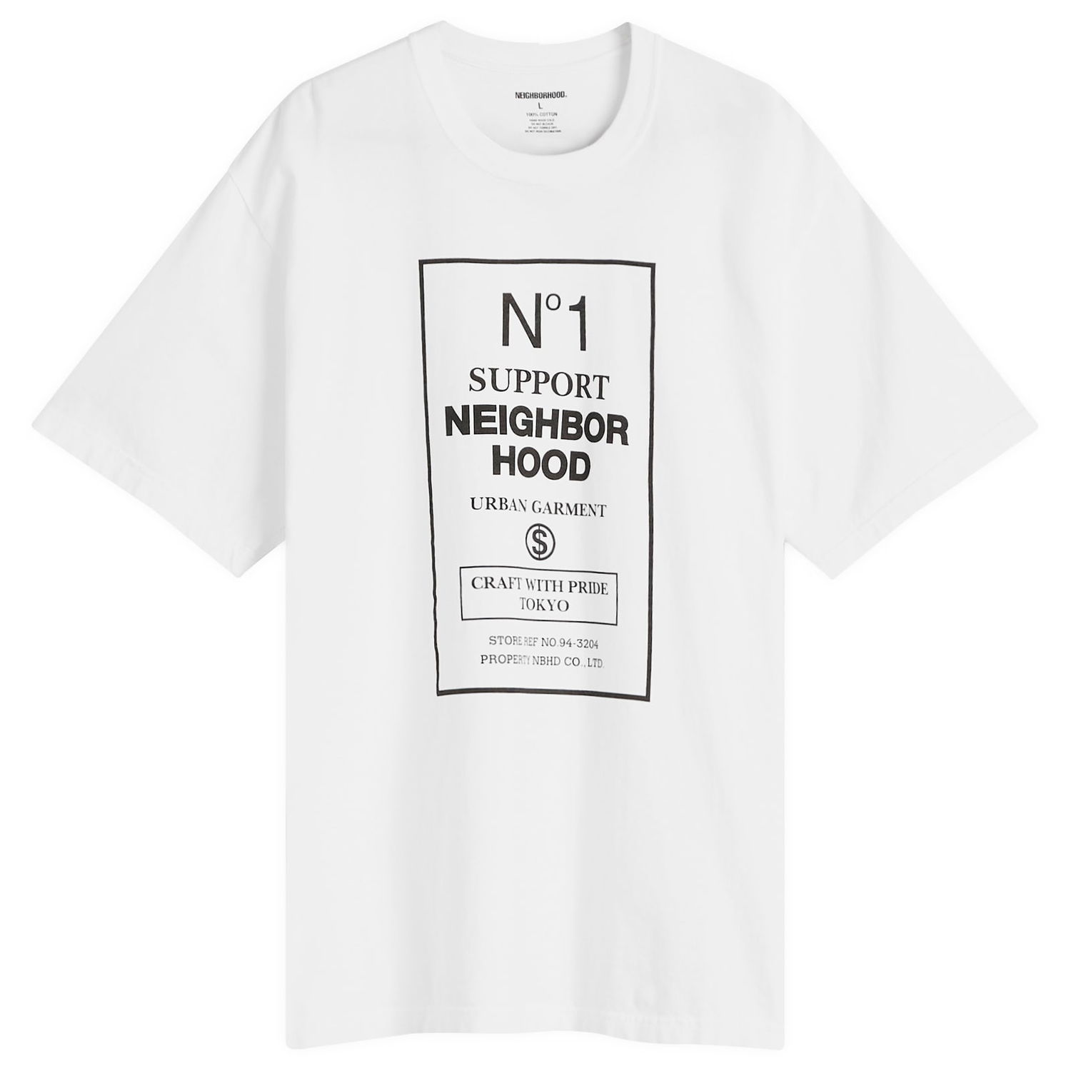 Tričko Neighborhood Support Hood Graphic Tee, Size L Biela | 251PCNH-ST15-WHT, 1