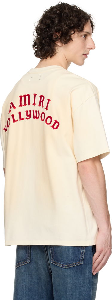 Tričko AMIRI AMIRI 'AMIRI Hollywood' Oversized T-Shirt Béžová | AMJYTE1204, 2