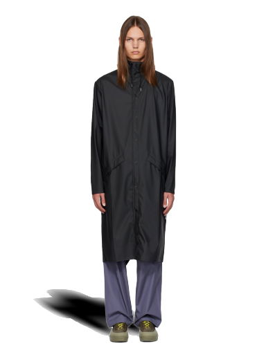 Kabáty Rains Black Longer Coat Čierna | 18360