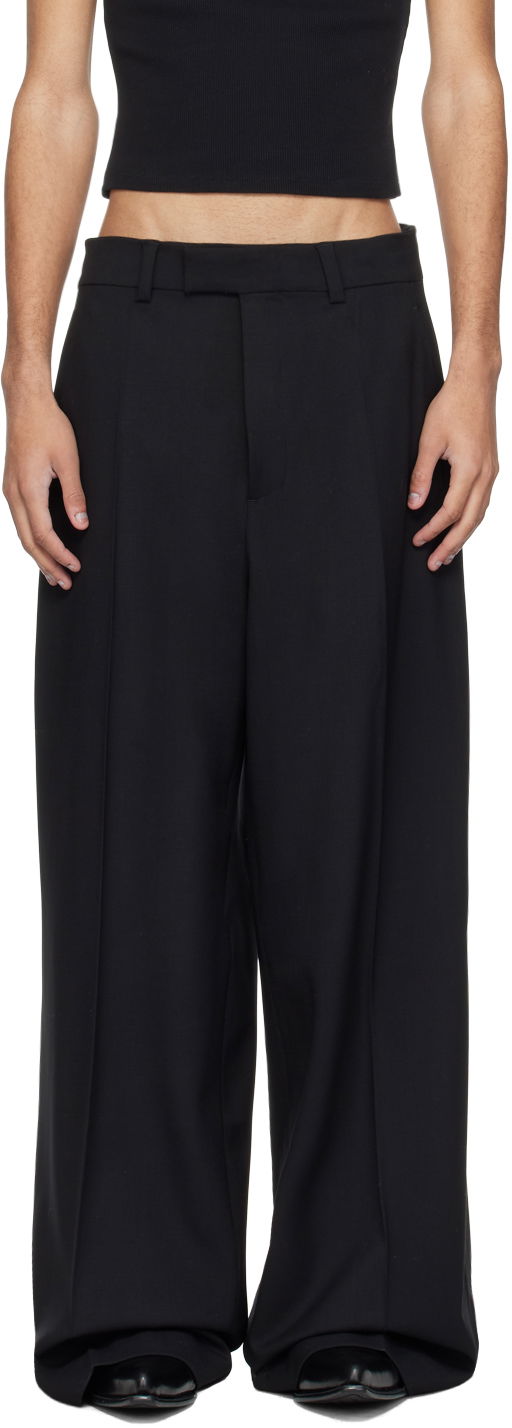 Nohavice VETEMENTS Wide-Leg Trousers Čierna | UE64PA300BB, 0