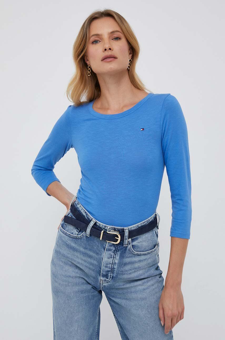 Tričko Tommy Hilfiger Knit Top Modrá | WW0WW37861, 0