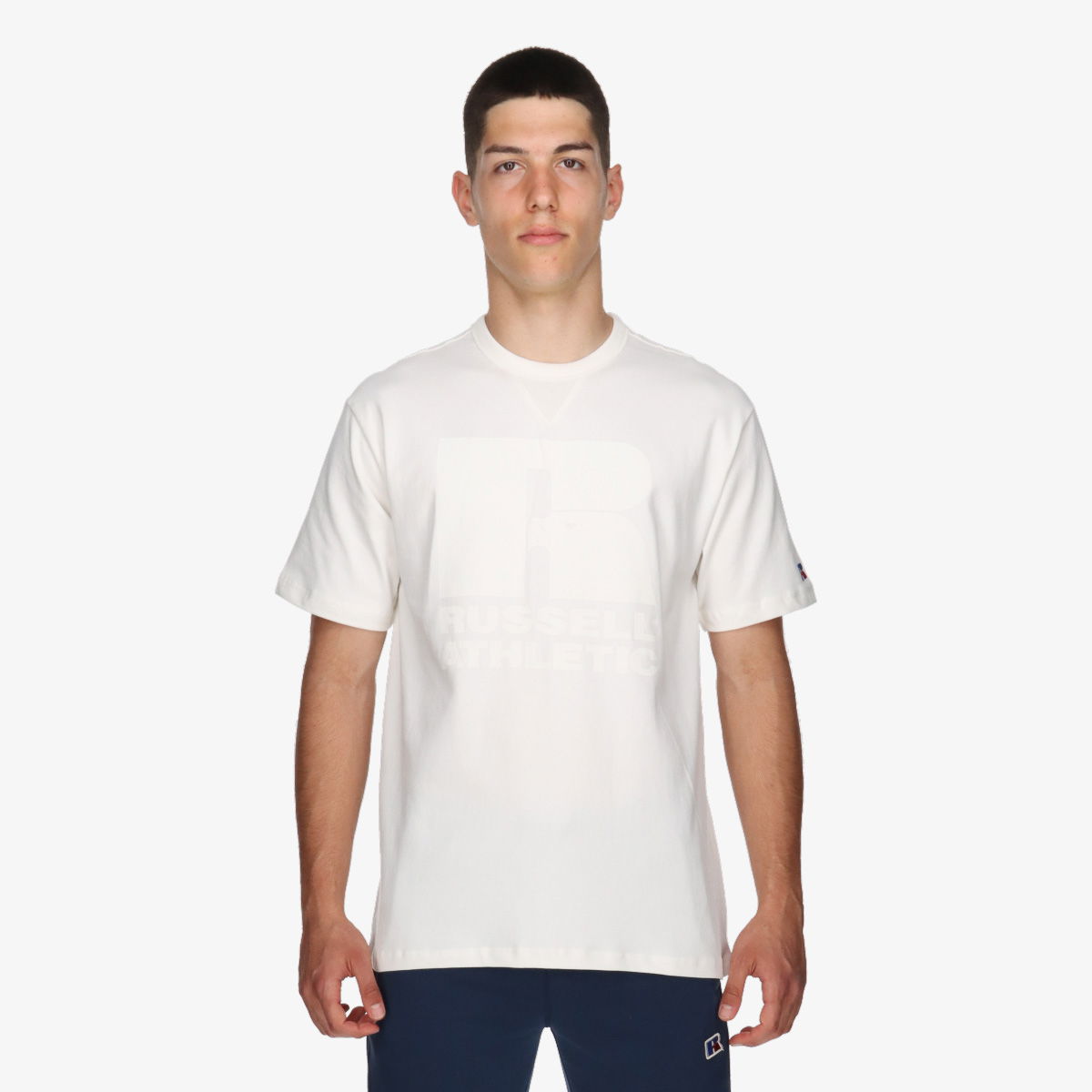 Tričko Russell Athletic Crewneck T-Shirt Biela | E4-615-1-145, 0