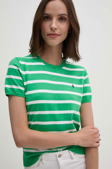 Tričko Polo by Ralph Lauren Striped T-Shirt Zelené | 211891886, 0