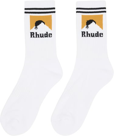 Ponožky Rhude Rhude Moonlight Socks Biela | RHPF25SO05750, 1