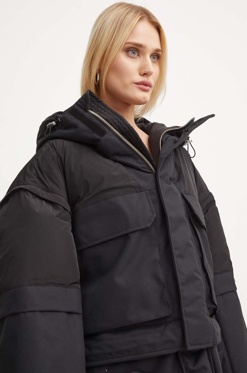 Layered Hooded Puffer Parka