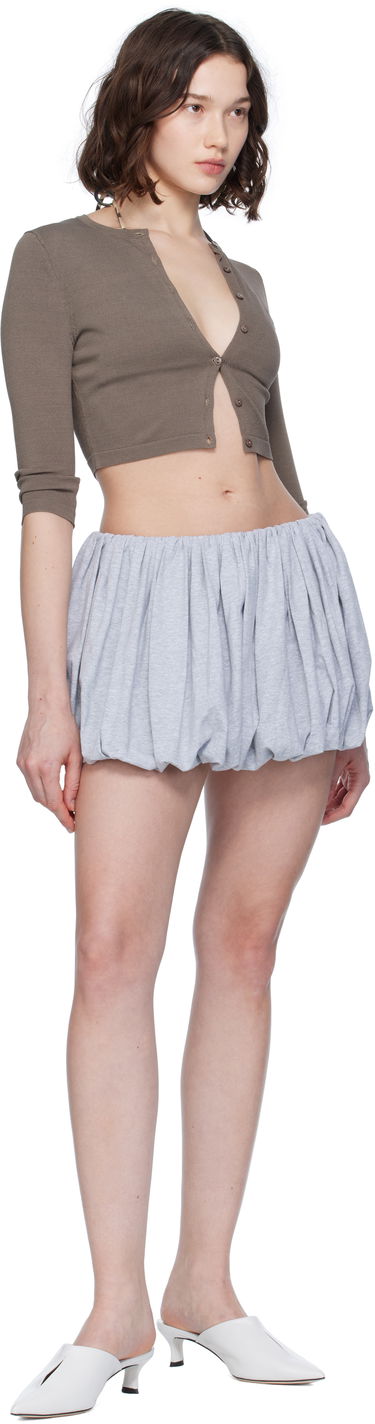 Sveter Miaou Miaou Frida Cropped Cardigan Hnedá | 7033SK1ASH, 3