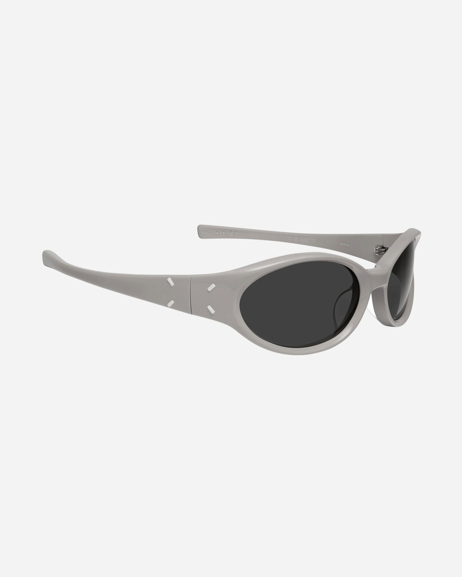 Oval Leather Sunglasses