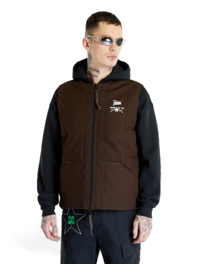 Vesta Converse x Patta Four-Leaf Clover Utility Reversible Padded Vest Hnedá | 10024665-A01
