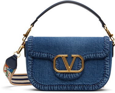 Kabelka Valentino Valentino Garavani Alltime Denim Shoulder Bag Modrá | 6W2B0N20XEY, 0