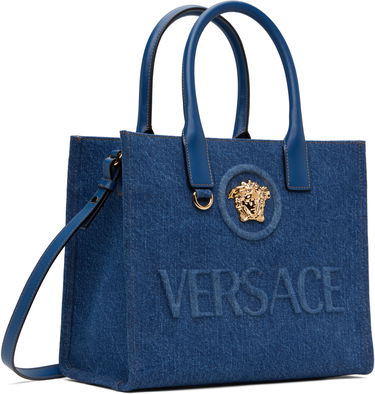 Tote bag Versace Versace 'La Medusa' Denim Small Tote Bag Modrá | 1005861_1A04287_1UC7V, 1
