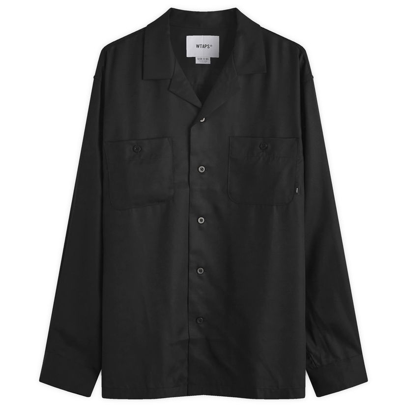 Košeľa WTAPS Shirt Open Stitch Large Čierna | 242TQDT-SHM04-BLK