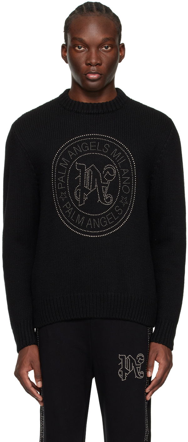Sveter Palm Angels Milano Stud Sweater Čierna | PMHE058R24KNI0011072, 0