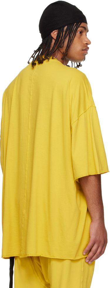 Tričko Rick Owens Concordians Tommy Oversized Raw-Edge Short Sleeve T-shirt Žltá | DU02E7259 RN, 2