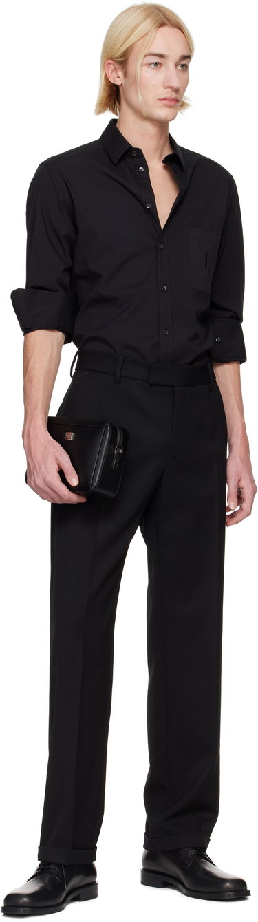 Košeľa Dolce & Gabbana Dolce&Gabbana Shirt With Logo Patch Čierna | G5ML0ZFU5EW, 3