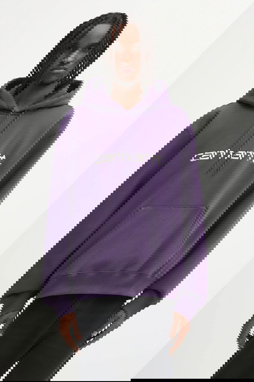 Mikina Carhartt WIP Carhartt WIP Hooded Carhartt Hoodie Fialová | I030547.38IXX, 0