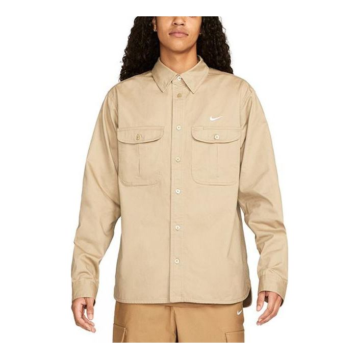 Košeľa Nike Nike Long Sleeve Shirt Béžová | DQ6288-247