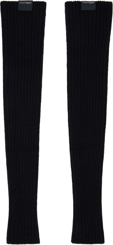 Rukavice Courrèges Courrèges Ribbed Wool Arm Warmers Šedá | 324MGT021FI0062, 3