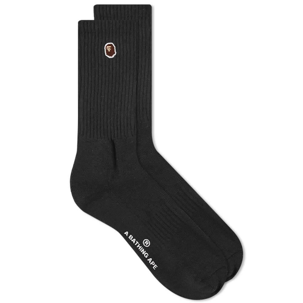 A Bathing Ape Ape Head One Point Sock