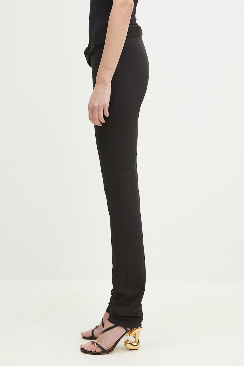 Nohavice Ottolinger Ottolinger Slim Leg Suit High Waist Pants Čierna | 123.201423.02, 1