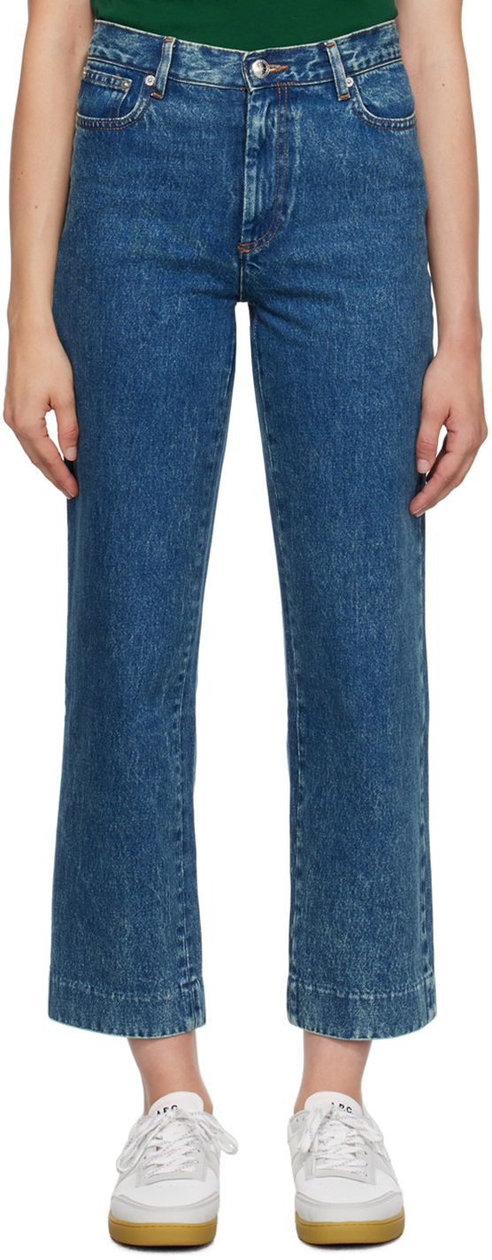 Džínsy A.P.C. Cropped Jeans Navy | COGUT-F09131, 0
