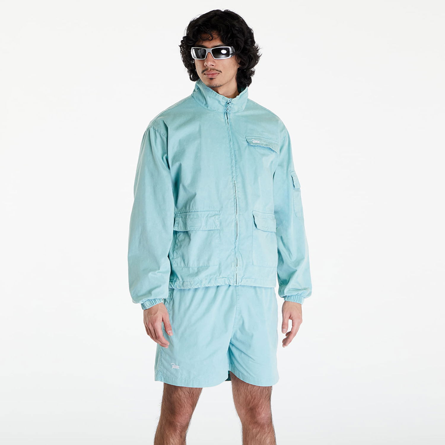 Vetrovka Patta Acid Washed Track Jacket Tyrkysová | POC-SS24-4310-849-0211-052, 0