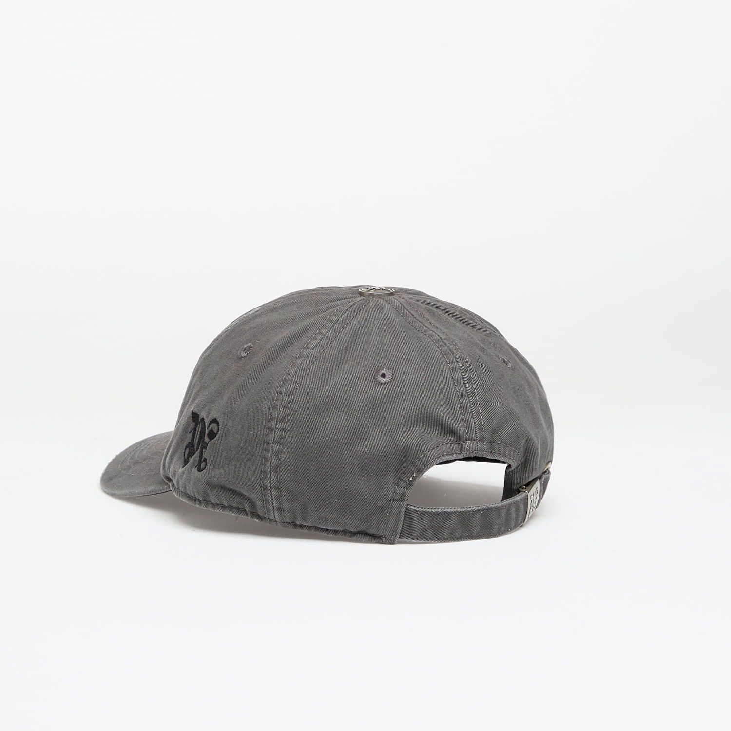 Šiltovka Palm Angels Curved Logo Distressed Cap Anthracite/ Black Universal Šedá | PMLB104F25FAB0071110, 1