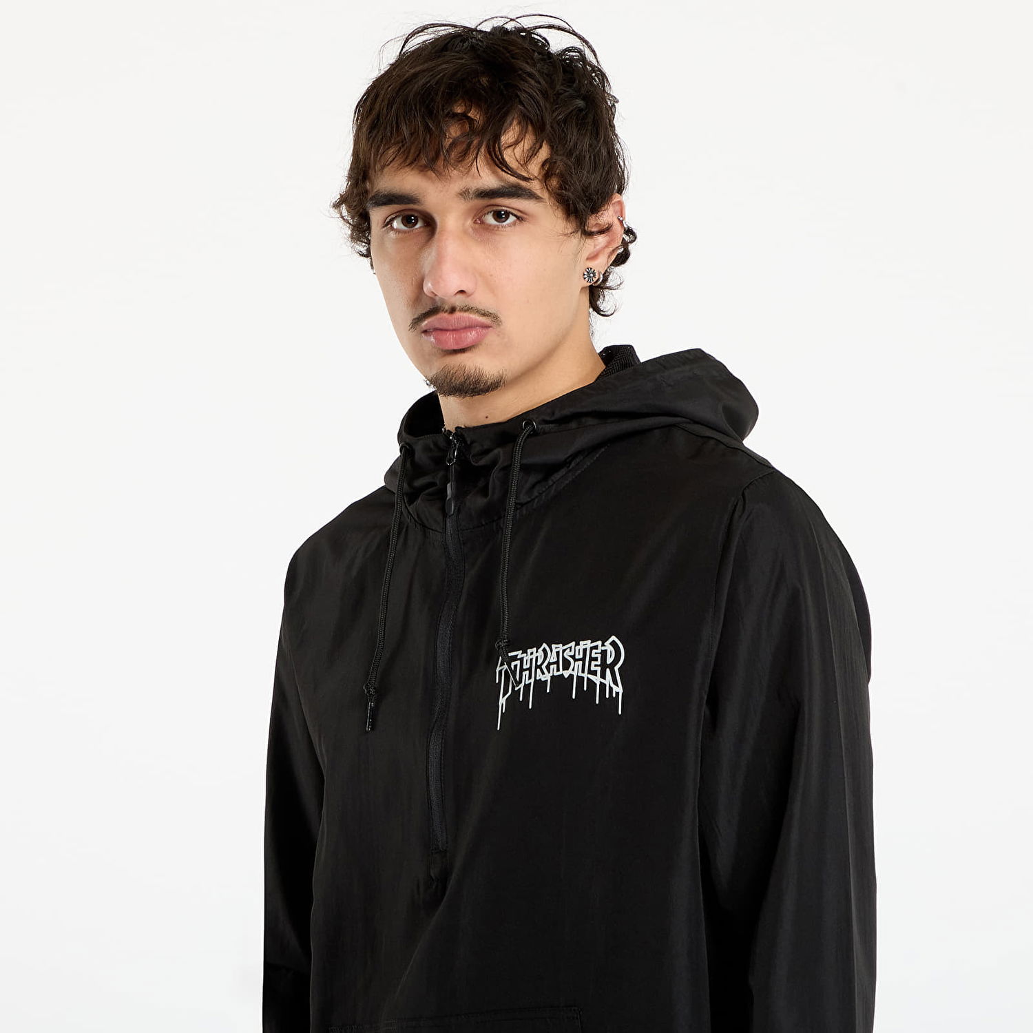 Vetrovka Thrasher One-liner Anorak Jacket Čierna | 145781, 1