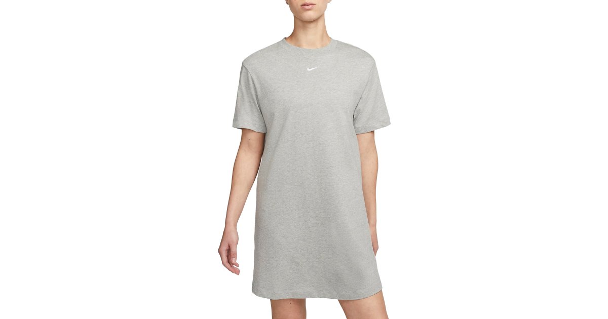Šaty Nike Sportswear Essential T-Shirt Dress Šedá | dv7882-063, 1