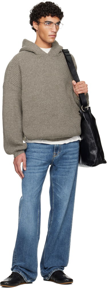 Mikina Fear of God ESSENTIALS Holiday Heavy Waffle 90s Hoodie Šedá | 192HO254362F, 3