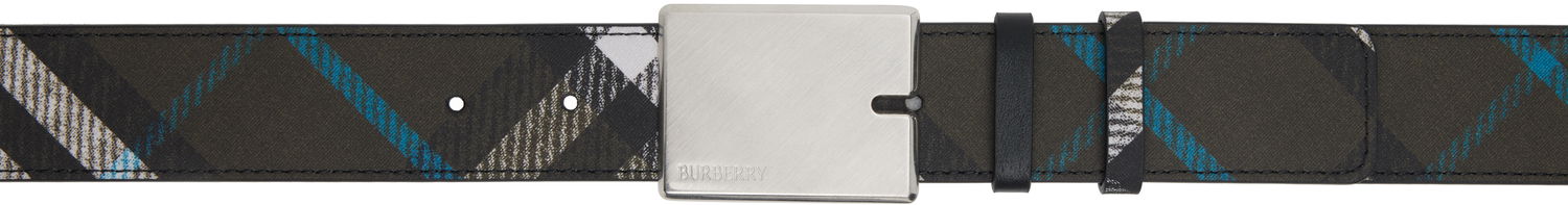 Opasok Burberry Burberry Check Faux-Leather Belt Zelené | 8104850, 0