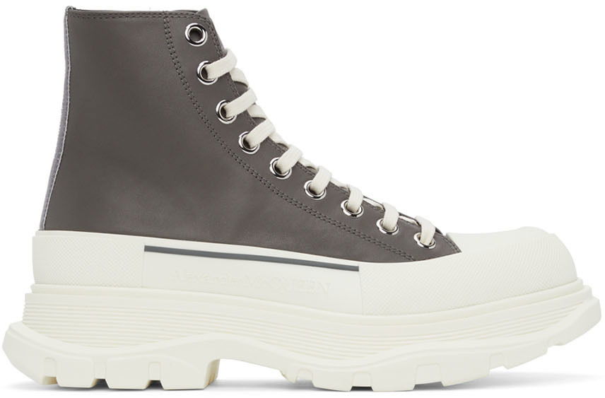 Tenisky a topánky Alexander McQueen Tread Slick High Sneakers Šedá | 627206WIAG6, 0