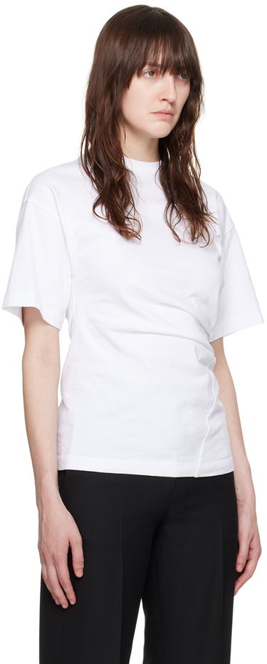 Tričko TOTEME Twisted T-Shirt Biela | 243-WRT0342-FB0092, 1