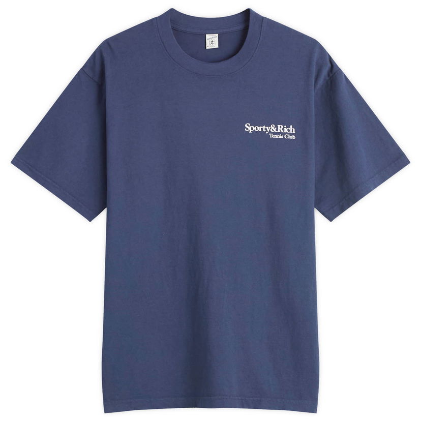 Tričko Sporty & Rich Sporty & Rich Play Tennis T-Shirt, Size Large Modrá | TO043621425BL106